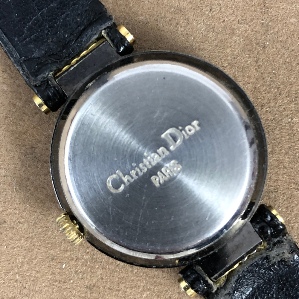 Vintage Christian Dior Paris Watch 2 Tone, Leather - Picture 2 of 7